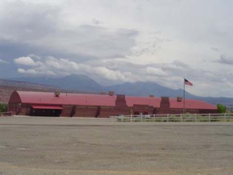 Arena with Flag in Front